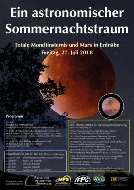 Plakat Mondfinsternis 27.7.2018