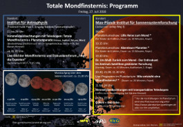Programm und Lageplan Mondfinsternis 27.7.2018