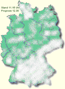 Wolkenkarte 11.08.1999