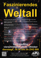 Plakat Vortragsreihe Faszinierendes Weltall